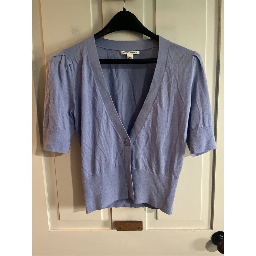 Banana Republic Womens Button Up Cardigan Sweater Size XS V Neck 3/4 Sleeve